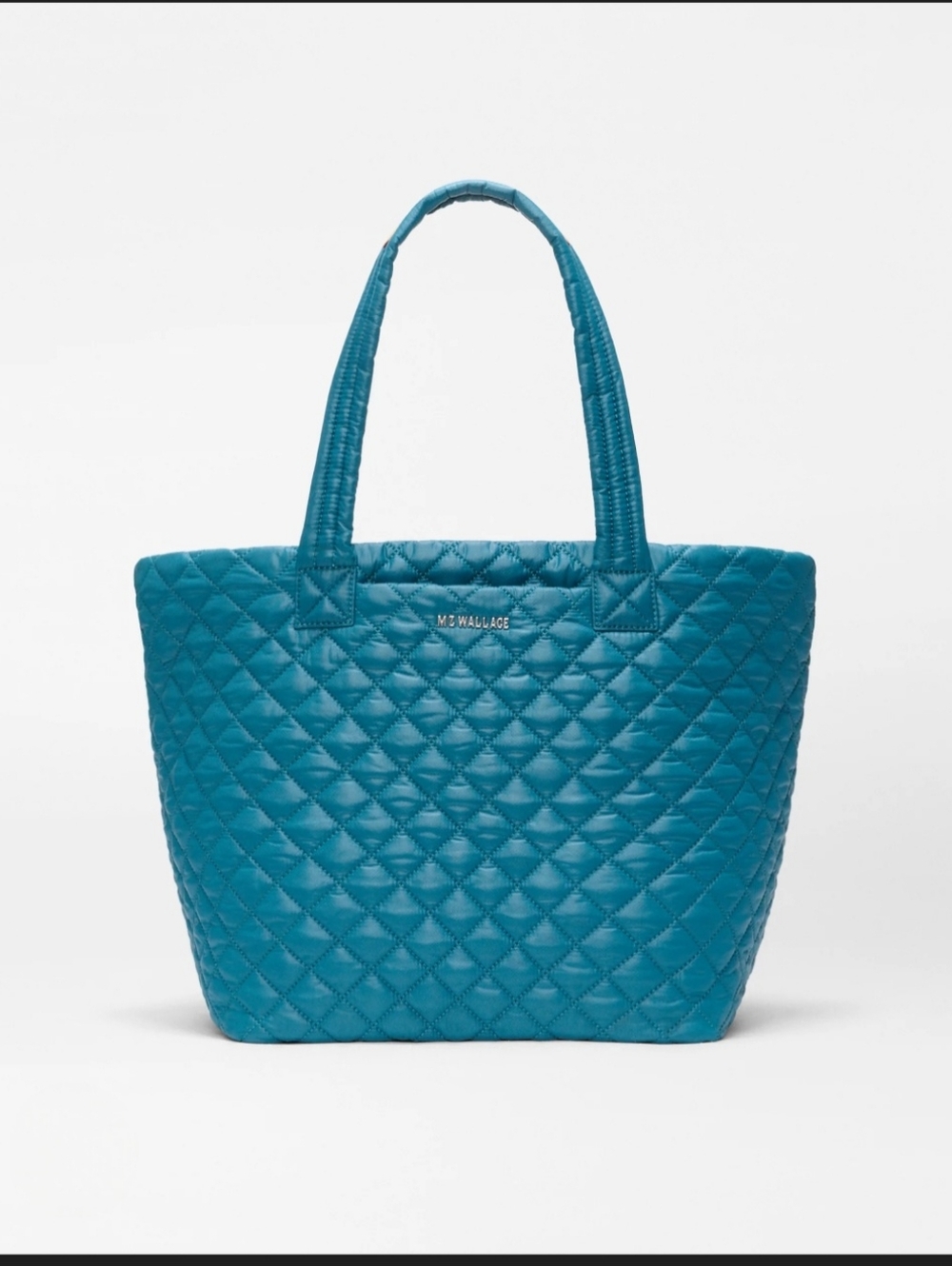 Inc Quilted Teal Tote with Exterior Zip